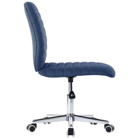 Sedie da Pranzo 2 pz Blu in Tessuto - Foto 2