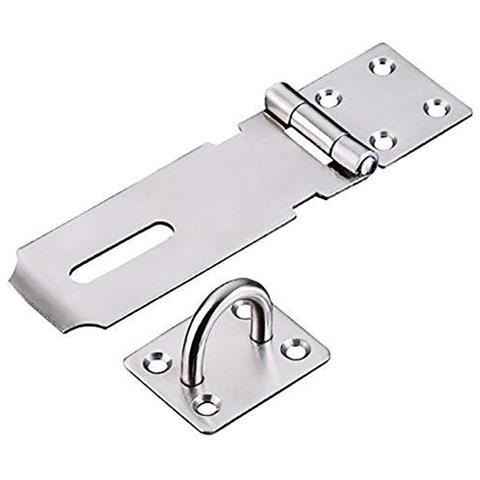 Lucchetto In Acciaio Inox Hasp Heavy Duty Hasp E Graffetta Con Viti Porta Chiusura Porta Blocco Shed Fermo Lucchetto Staple Per La Finestra Del Portello Del Governo Gabbia Dellanimale Domestico Crate Montaggio Accessori - Foto 1