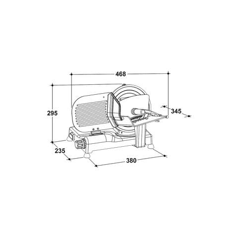 Affettatrice Elettrica Luxury 20 GL-R 110 W Colore Alluminio - Foto 4