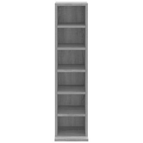 Mobile Porta CD Grigio Sonoma 21x20x88 cm in Legno Multistrato - Foto 8
