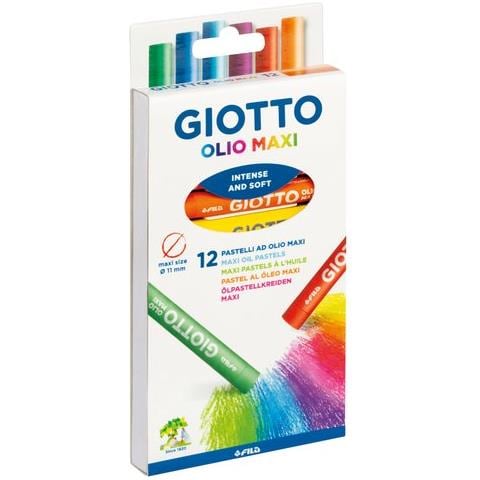 Pastelli Olio F293400 Giotto Maxi Colori Assortiti - Foto 1