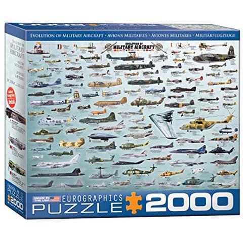 Puzzle Eurographics Evoluzione Dellaereo Militare (2000 Pezzi) (8220-0578) - Foto 1
