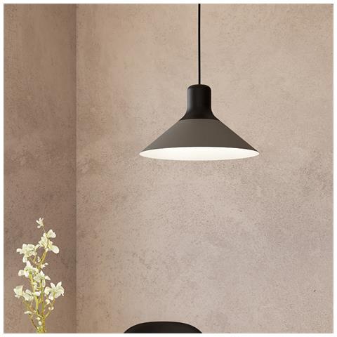 Lampadario Industrial Abreosa 1 Luce Metallo Nero E Grigio - Foto 4