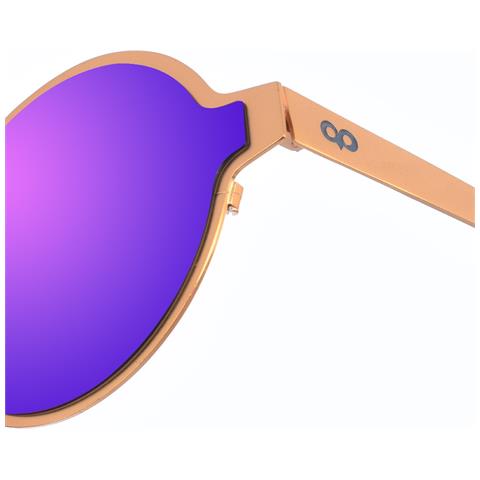 Occhiali Da Sole Unisex Margarette In Metallo Dalla Forma Rotonda - Foto 3