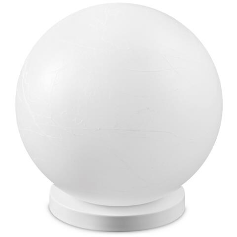 Lampada Da Tavolo Contemporanea Carta Metallo Bianco 1 Luce E27 25w Ip20 - Foto 1