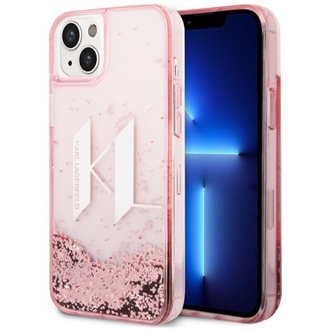 Cover Per Iphone 14 Floating Kl Glitter, Rosa - Foto 2