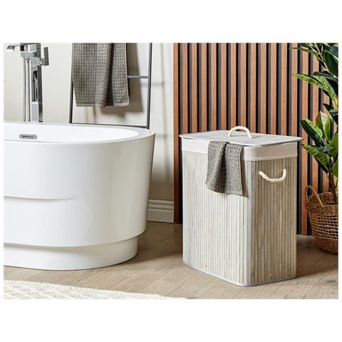 Cesta Legno Di Bambù Grigio 60 Cm Kandy - Foto 1