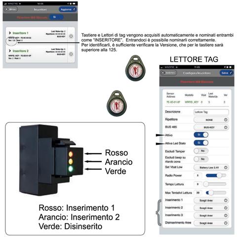 Lettore 2 Tag Di Prossimità Per Comandi Centrale Unisat2 Rj45 Universale Di Qualsiasi Marca E Tipo 3 Led Giallo Verde - Foto 4