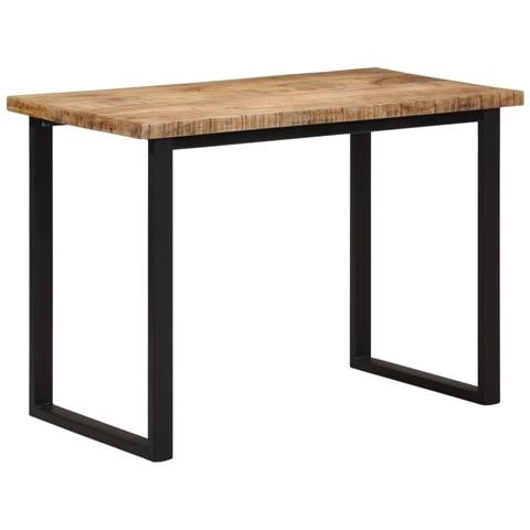 Tavolo Da Pranzo 110x55x75 Cm In Legno Massello Di Mango - Foto 8