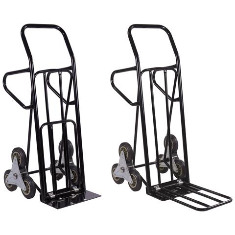 Carrello Portapacchi Saliscendi Scale Brixo Portacasse 6 Ruote - Foto 2