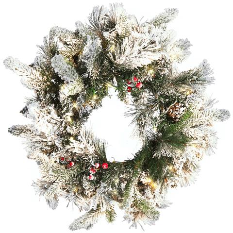 Ghirlanda Decorativa Whitehorn Bianco 55 Cm - Foto 2