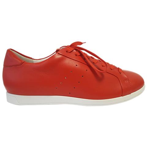 Mezze Scarpe In Pelle Rossa Da Donna Högl 35 - Foto 2