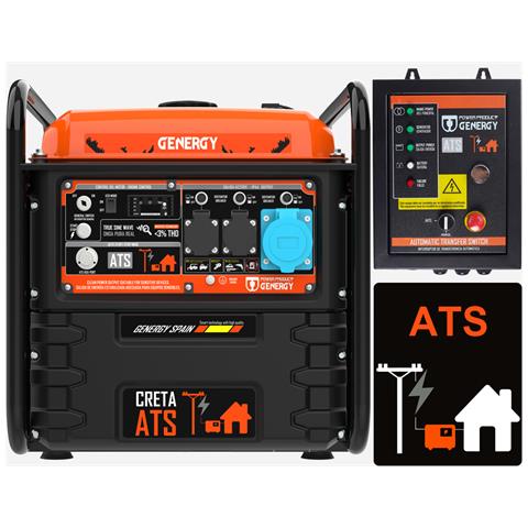 Generatore Automatico Inverter Genergy Creta Ats 7500w Avviamento Elettrico/automatico Per Interruzione Di Corrente -gruppi Elettrogeni - Foto 1