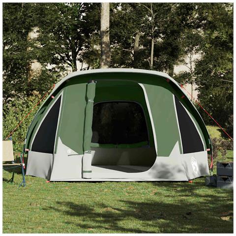 Tenda Familiare Cabina per 6 Persone Verde Impermeabile - Foto 9