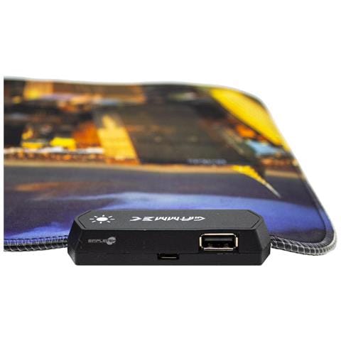 Tappetino Rgb Mouse Tastiera 800 X 300 X 4mm Con Mappa Di New York Scrivania Pc - Foto 2