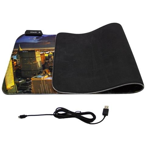 Tappetino Rgb Mouse Tastiera 800 X 300 X 4mm Con Mappa Di New York Scrivania Pc - Foto 5