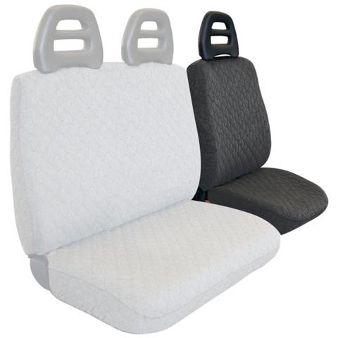 Coprisedile Lato Guida Per Furgoni Tg. Sp23 Tess. Cotone Trapuntato Antracite - Foto 1