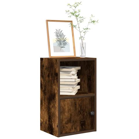 Libreria Rovere Fumo 31x24x52 Cm In Legno Multistrato - Foto 1