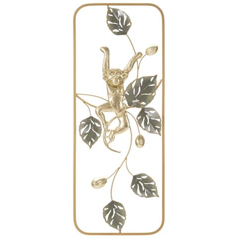 Decorazione In Metallo 3d Fiori 43 - Multicolore - Metallo - 28,6x3,8x74,3 Cm - Foto 1