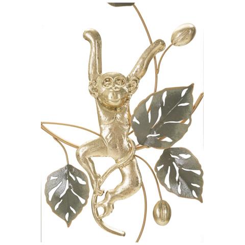 Decorazione In Metallo 3d Fiori 43 - Multicolore - Metallo - 28,6x3,8x74,3 Cm - Foto 2