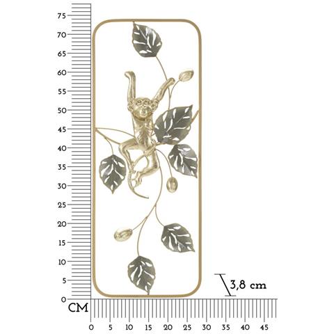 Decorazione In Metallo 3d Fiori 43 - Multicolore - Metallo - 28,6x3,8x74,3 Cm - Foto 6