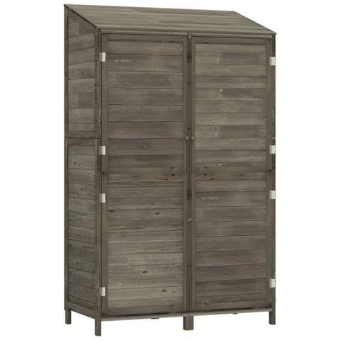 Capanno Giardino Antracite 102x52x174,5 Cm Legno Massello Abete - Foto 1