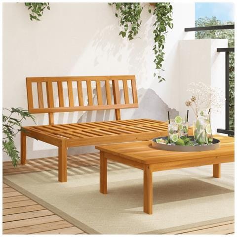 Lusso Casadino -  Divano Centrale Da Giardino Pallet In Legno Massello Di Acacia - Foto 7