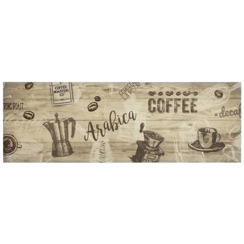 Tappeto Da Cucina Lavabile Marrone Caffè 60x180 Cm In Velluto - Foto 1