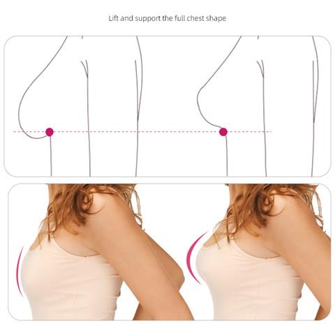 Inserti Per Reggiseno A Goccia Senza Cuciture Beige - Foto 5