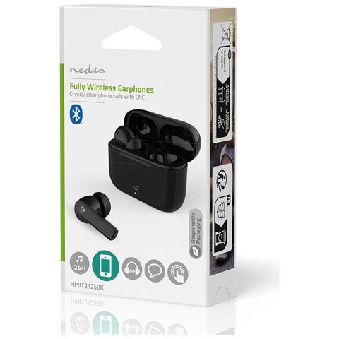 Cuffie Senza Fili Bluetooth Enc In-ear Modello Hpbt2425bk, Nero - Foto 2