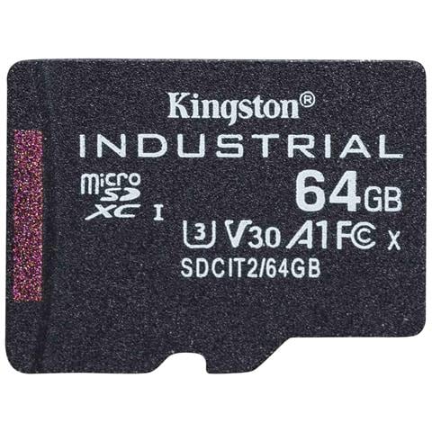 Kingston Technology Industrial, 64 GB, MicroSDXC, Classe 10, UHS-I, Class 3 (U3), V30 - Foto 1