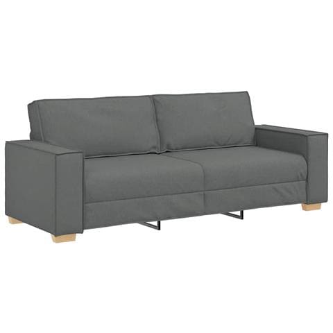 Divano a 3 posti Grigio scuro 180 cm in tessuto - Foto 1