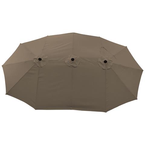 Ombrello Doppio 2x4m Linai Taupe - Foto 2