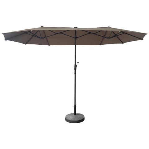 Ombrello Doppio 2x4m Linai Taupe - Foto 1