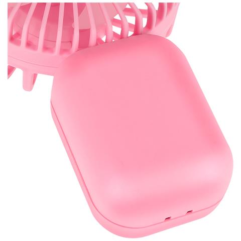 Mini Ventilatore Portatile Ultra-compatto Con Batteria Ricaricabile Da 250mah, Rosa - Foto 2
