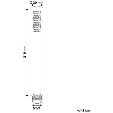 Soffione Doccia Cabuyal Ottone Nero - Foto 5