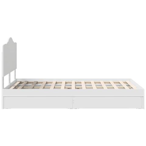 Letto con Contenitore Bianco 120 x 200 cm Legno multistrato - Foto 9