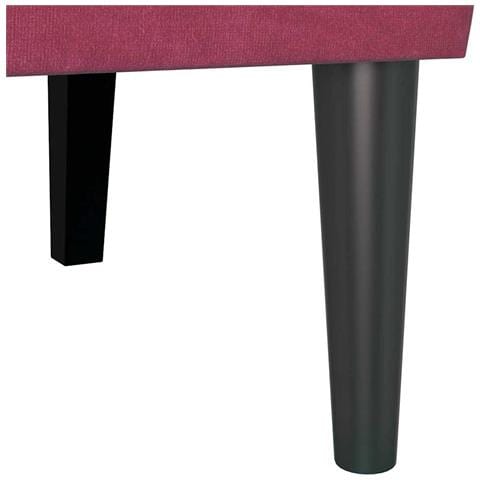 Panca Chesterfield Rosso Vino 112 x 65.5 x 75 cm Velluto - Foto 9