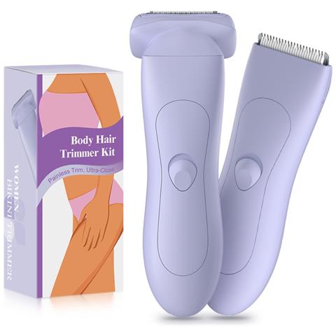 Epilatore Elettrico 2-in-1: Rifinitore A Doppia Testina Per Donna Purple - Foto 1