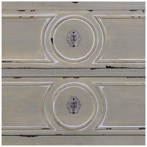 Cassettiera In Legno Con 3 Cassetti Grigio 102x46x80h Cm - Foto 8