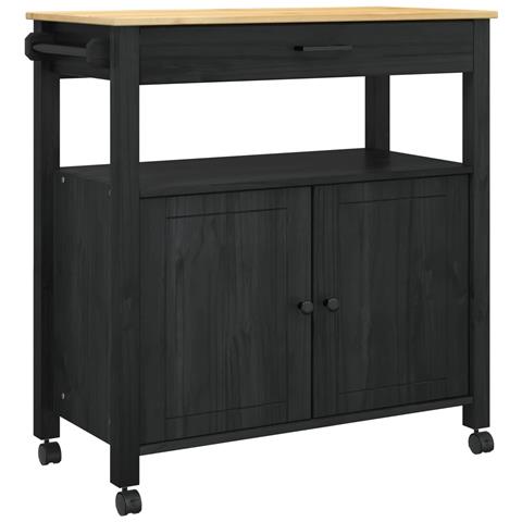 Carrello da Cucina MONZA Nero 84 x 40 x 88,5 cm - Foto 1