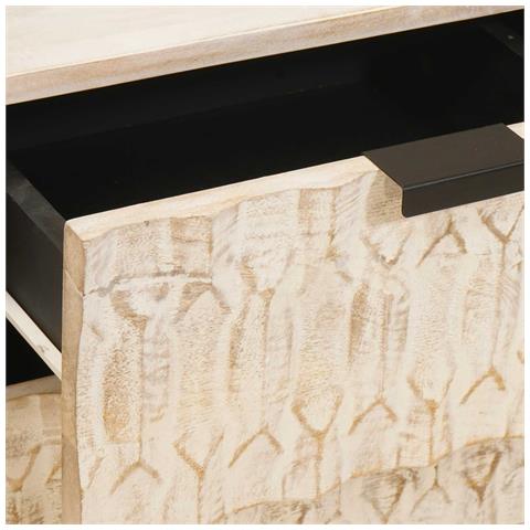 Armadio da Notte con cassetto 2 pcs Bianco 40 x 33 x 46 cm - Foto 9