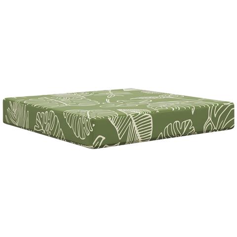 Cuscino per divano da esterno Design a foglia 60 x 60 x 8 cm - Foto 1