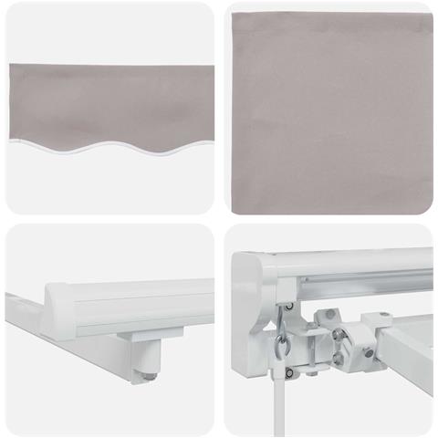 Cornice per Tenda Manuale con LED 4 × 3,5 m - Foto 9