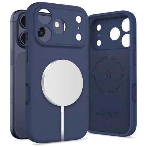 Custodia In Silicone Per Iphone 17 Pro Con Magsafe Blu Scuro - Foto 2