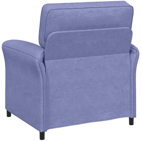 Set di divani 2 pz Blu jeans Tessuto - Foto 2