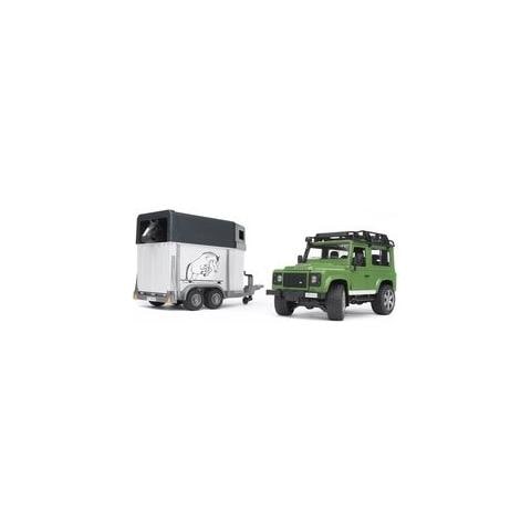 Land Rover Defender Station Wagon con Rimorchio Trasporto con 1 Cavallo 02592 - Foto 2
