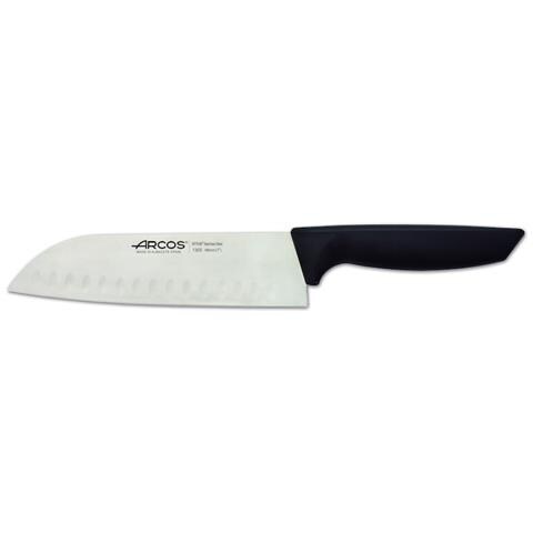 Serie Niza - Coltello Santoku Coltello Giapponese - Lama Acciaio Inossidabile Nitrum 180 Mm - Manico Polipropilene Colore Nero - Foto 1
