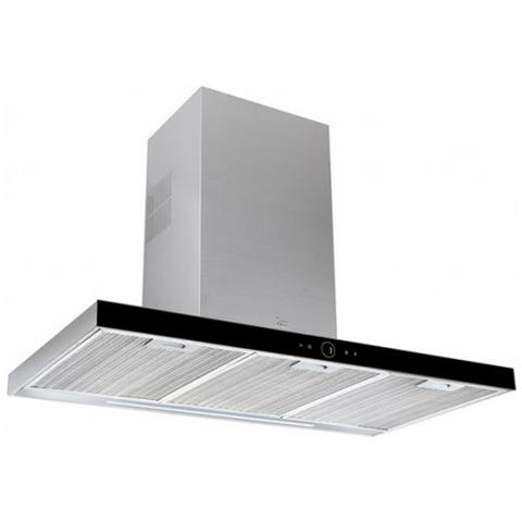 Cappa a Parete DLH986T Aspirante 90 cm Colore Nero Acciaio Inossidabile - Foto 1