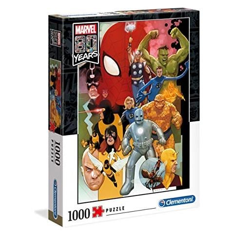 39.534-80 Anni Marvel Puzzle - 1000 Pezzi - Made In Italia - Puzzle Adulto - Foto 1